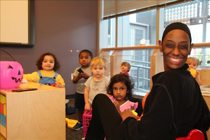 Keenya and Children at Halloween